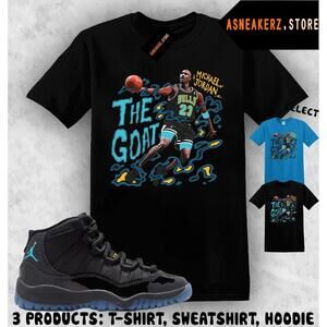 Shirt To Match Aj 11 Gamma Blue Matching Tee The Goat Mj T-Shirt